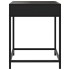 Mesita de noche con Infinity LED negra 40x40x51