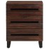 Mesita de noche madera maciza mango marrón 50x34x62
