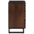 Mesita de noche madera maciza mango marrón 50x34x62