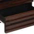 Mesita de noche madera maciza mango marrón 50x34x62