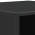 Mesa de centro madera de ingeniería y metal negro 80x80x30