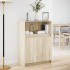 Aparador con LED madera de ingeniería roble Sonoma 72x34x100