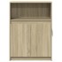 Aparador con LED madera de ingeniería roble Sonoma 72x34x100