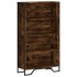 Estantería madera de ingeniería roble ahumado 80x31x137,5