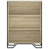 Estantería madera de ingeniería roble Sonoma 80x31x106