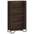 Estantería de madera de ingeniería marrón roble 80x31x137,5