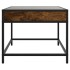 Mesa de centro con Infinity LED roble ahumado 50x50x41