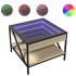 Mesa de centro con Infinity LED roble Sonoma 50x50x38