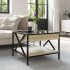 Mesa de centro con Infinity LED roble Sonoma 50x50x38