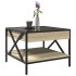 Mesa de centro con Infinity LED roble Sonoma 50x50x38