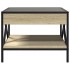 Mesa de centro con Infinity LED roble Sonoma 50x50x38