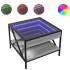Mesa de centro con Infinity LED gris Sonoma 50x50x38