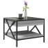 Mesa de centro con Infinity LED gris Sonoma 50x50x38