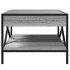 Mesa de centro con Infinity LED gris Sonoma 50x50x38