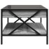 Mesa de centro con Infinity LED gris Sonoma 50x50x38