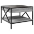 Mesa de centro con Infinity LED gris Sonoma 50x50x38