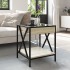 Mesa de centro con Infinity LED roble Sonoma 40x40x49