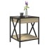 Mesa de centro con Infinity LED roble Sonoma 40x40x49