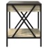 Mesa de centro con Infinity LED roble Sonoma 40x40x49