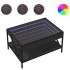 Mesa de centro con Infinity LED negro 70x50x38
