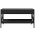 Mesa de centro con Infinity LED negro 70x50x38