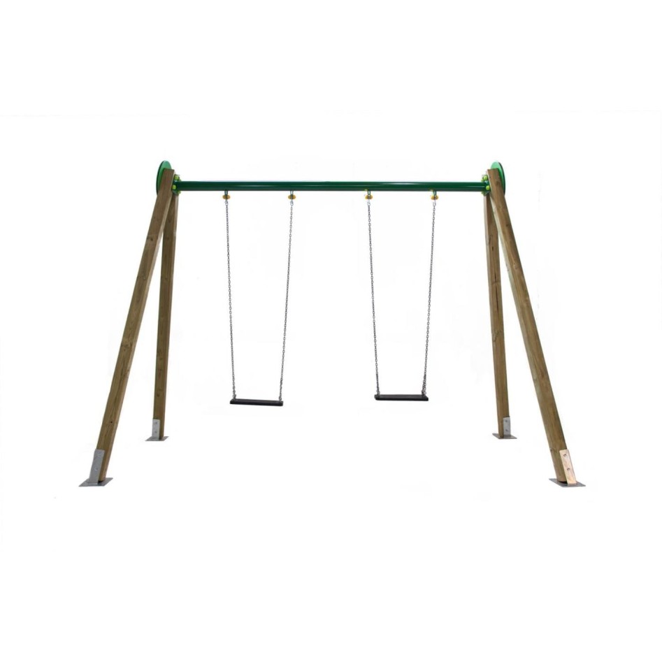 Columpio Doble  de Madera Modelo Draco