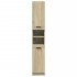 Armario de baño madera ingeniería roble Sonoma 32x34x188,5