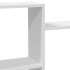 Estantería de pared madera de ingeniería blanca 159x18x65
