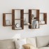 Estantería de pared madera ingeniería envejecida 159x18x65