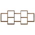 Estantería de pared madera ingeniería envejecida 159x18x65