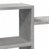 Estante de pared madera ingeniería gris hormigón 129x18x42