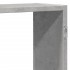 Estante de pared madera ingeniería gris hormigón 129x18x42
