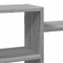 Estante de pared madera ingeniería gris Sonoma 129x18x42