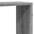 Estante de pared madera ingeniería gris Sonoma 129x18x42