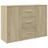 Aparador de madera de ingeniería roble Sonoma 90,5x29,5x65