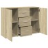 Aparador de madera de ingeniería roble Sonoma 90,5x29,5x65