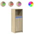 Aparador con LED madera de ingeniería roble Sonoma 38x34x100