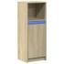 Aparador con LED madera de ingeniería roble Sonoma 38x34x100