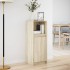 Aparador con LED madera de ingeniería roble Sonoma 38x34x100
