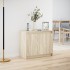 Aparador con LED madera de ingeniería roble Sonoma 72x34x61