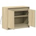 Aparador con LED madera de ingeniería roble Sonoma 72x34x61