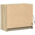 Aparador con LED madera de ingeniería roble Sonoma 72x34x61