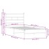 Estructura cama con cabecero sin colchón roble Sonoma 80x200