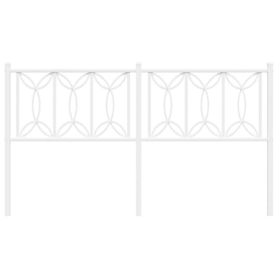 Cabecero de metal blanco 160