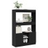 Aparador alto madera de ingeniería negro 92x33x140