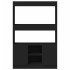 Aparador alto madera de ingeniería negro 92x33x140