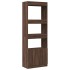 Aparador alto madera de ingeniería roble marrón 63x33x180