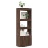 Aparador alto madera de ingeniería roble marrón 63x33x180