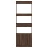 Aparador alto madera de ingeniería roble marrón 63x33x180
