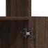 Aparador alto madera de ingeniería roble marrón 63x33x180